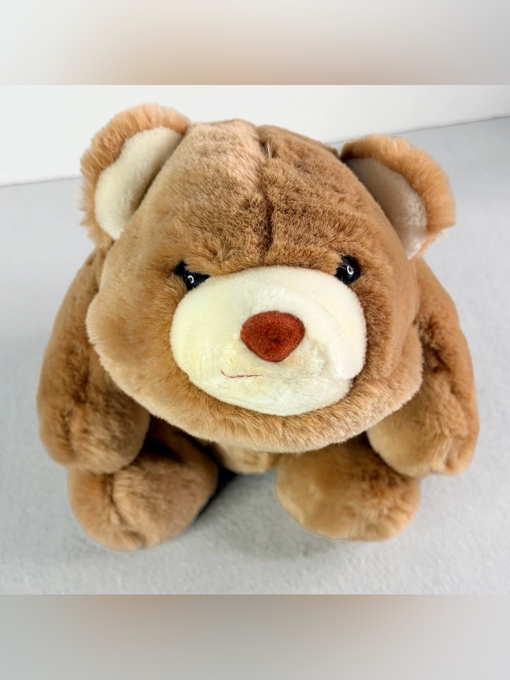 Vintage Gund Snuffles Brown Bear Butterscotch Honey Teddy Bear 1980 Sitting